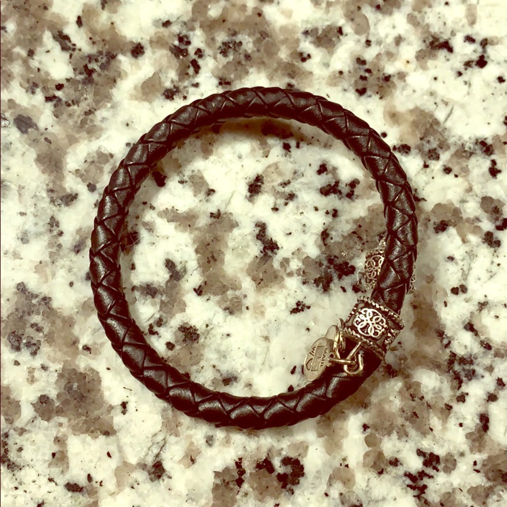 Alex and Ani Black and Sliver Bracelet